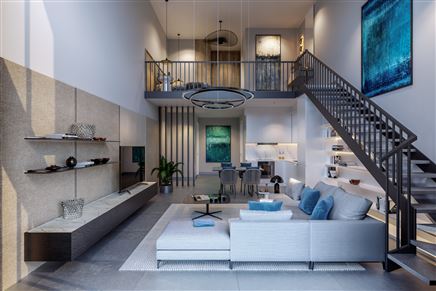 Sun_Valley_Countryside_West_Apt_1+1_Loft_Living_Ro